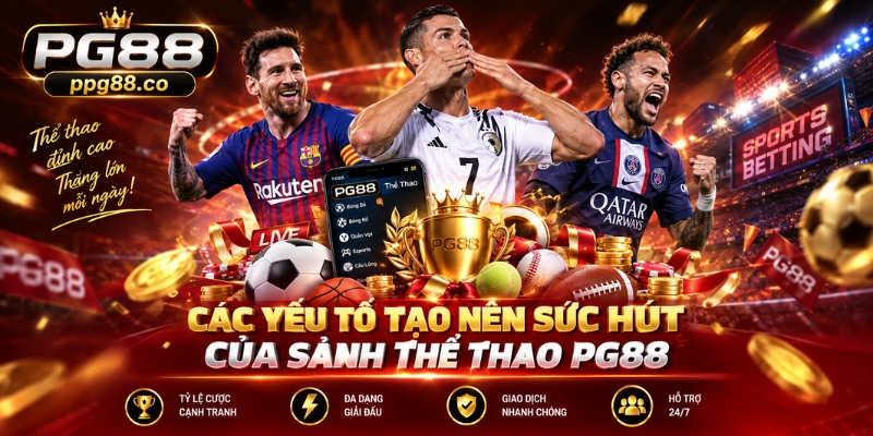 Các yếu tố tạo nên sức hút của sảnh thể thao PG88